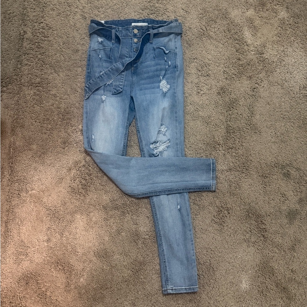 Target Light Blue Distressed Skinny Jeans